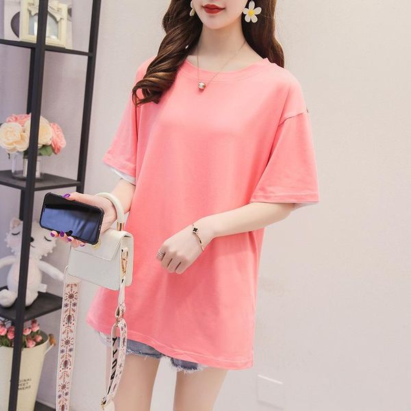 women's t-shirt short sleeve summer fashion cute loose t-shirts women casual solid & letter o-neck graphic tee korean style slim shirt, White
women's t-shirt short sleeve summer fashion cute loose t-shirts women casual solid & letter o-neck graphic tee korean style slim shirt, White