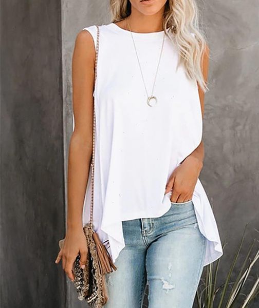 solid o neck womens tank sleeveless tee casual loose summer vest stylish for clothes, White
solid o neck womens tank sleeveless tee casual loose summer vest stylish for clothes, White