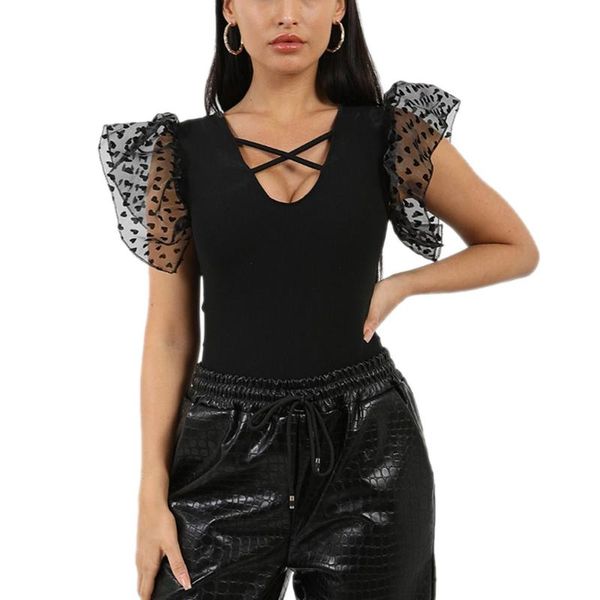 gym clothing women mesh see through sleeve patchwork jumpsuit summer bodycon deep v-neck heart print hollow out black bodysuit, White;black
gym clothing women mesh see through sleeve patchwork jumpsuit summer bodycon deep v-neck heart print hollow out black bodysuit, White;black