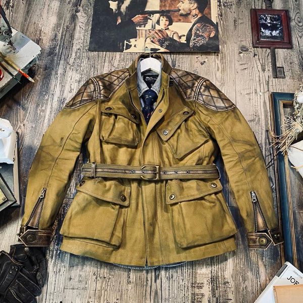 wax oil canvas pocket tweed coat more american retro troupe, tooling motorcycle jacket men's leather & faux, Black
wax oil canvas pocket tweed coat more american retro troupe, tooling motorcycle jacket men's leather & faux, Black