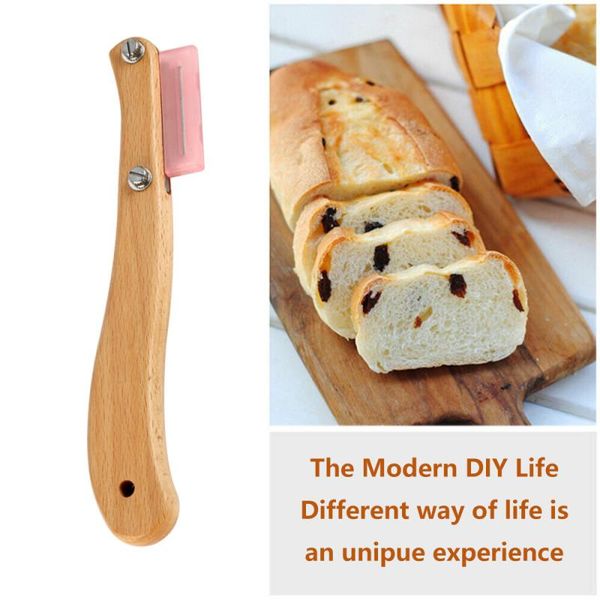 bread with wooden handle slashing tool slicer cake cutter plastic protective cover 5 blades baking & pastry tools
bread with wooden handle slashing tool slicer cake cutter plastic protective cover 5 blades baking & pastry tools