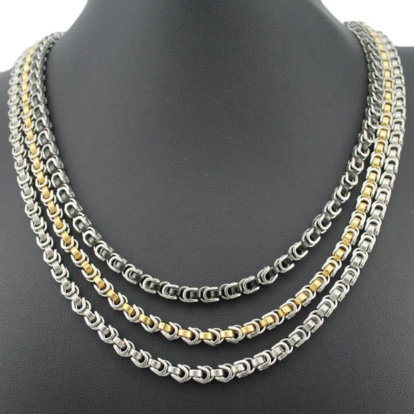 chains atgo high-end chain byzantine stainless steel links necklace for men jewelry brithday gift motobiker punk man accessorie, Silver
chains atgo high-end chain byzantine stainless steel links necklace for men jewelry brithday gift motobiker punk man accessorie, Silver