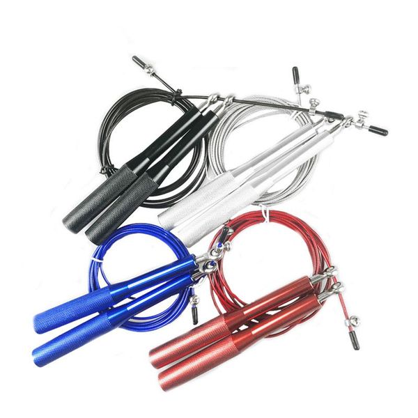 adjustable steel cable skipping rope with stainless handle jump ropes