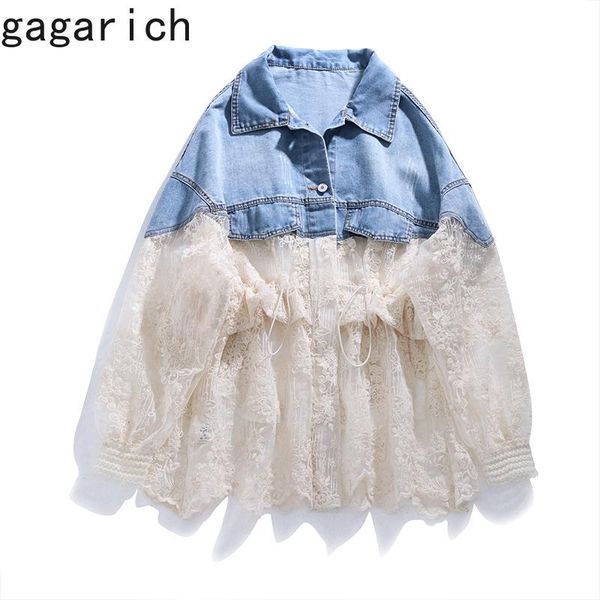 women's jackets gagarich women denim coat 2021 fashion korean style loose bf lace stitching thin ins clothing summer jacket, Black;brown
women's jackets gagarich women denim coat 2021 fashion korean style loose bf lace stitching thin ins clothing summer jacket, Black;brown