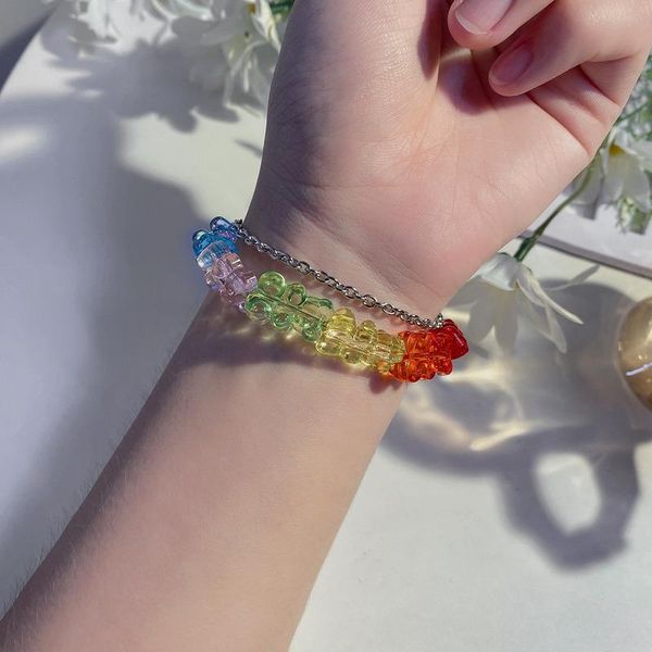 charm bracelets vsnow sweet cute candy colors little bear beaded charming for women double layer chain soft sweets jewellery, Golden;silver
charm bracelets vsnow sweet cute candy colors little bear beaded charming for women double layer chain soft sweets jewellery, Golden;silver