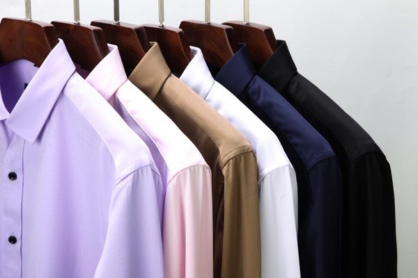men's solid color shirt slim fit basic shirts long sleeve formal business work cufflinks striped wedding collection set dress, White;black
men's solid color shirt slim fit basic shirts long sleeve formal business work cufflinks striped wedding collection set dress, White;black