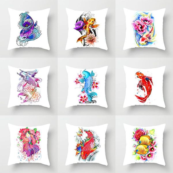 cushion/decorative pillow animals cushion covers watercolor fish bedroom sofa decorative pillows 45x45cm high-quality linen polyester office
cushion/decorative pillow animals cushion covers watercolor fish bedroom sofa decorative pillows 45x45cm high-quality linen polyester office