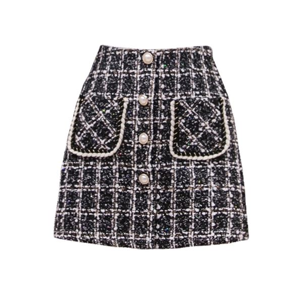 small fragrance half skirt new slim versatile step a-line high fanny buttock skirt 210412, Black
small fragrance half skirt new slim versatile step a-line high fanny buttock skirt 210412, Black