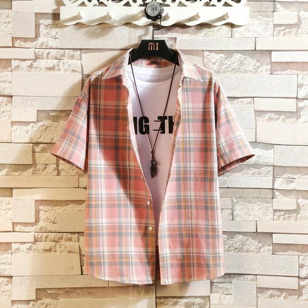 brand summer men's plaid black white shirt fashion short sleeve casual shirts plus asian size -4xl 5xl, White;black
brand summer men's plaid black white shirt fashion short sleeve casual shirts plus asian size -4xl 5xl, White;black