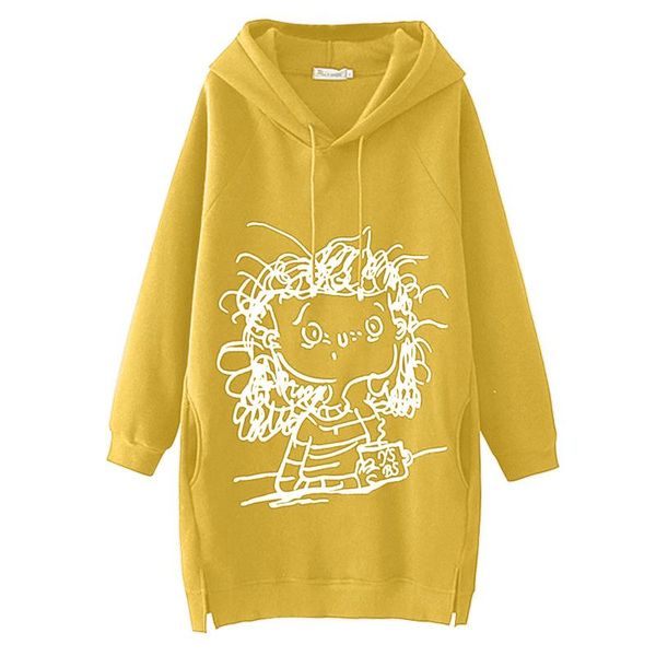 women's hoodies & sweatshirts women oversized loose hoody cartoon girl print long sleeve splited sweatshirt hooded pullover hoodie autu, Black
women's hoodies & sweatshirts women oversized loose hoody cartoon girl print long sleeve splited sweatshirt hooded pullover hoodie autu, Black
