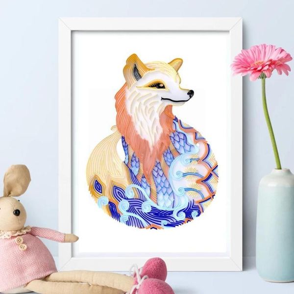frames a4 quilling paper painting material package large format illustration without slot set handmade tool autou frame series o3t4