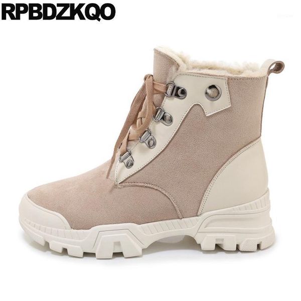 boots luxury lace up women ankle 2021 round toe custom suede high heel fur platform booties wedge winter shoes genuine leather1, Black
boots luxury lace up women ankle 2021 round toe custom suede high heel fur platform booties wedge winter shoes genuine leather1, Black