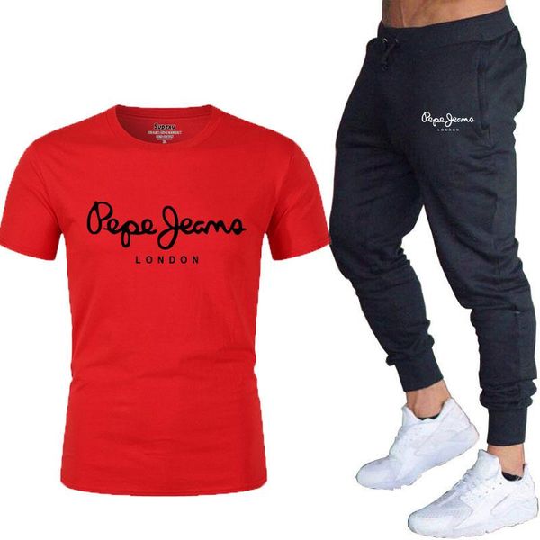 men's tracksuits 2021 summer fashion casual brand suit sportswear sports shirt short-sleeved t-shirt 2-piece set, Gray
men's tracksuits 2021 summer fashion casual brand suit sportswear sports shirt short-sleeved t-shirt 2-piece set, Gray