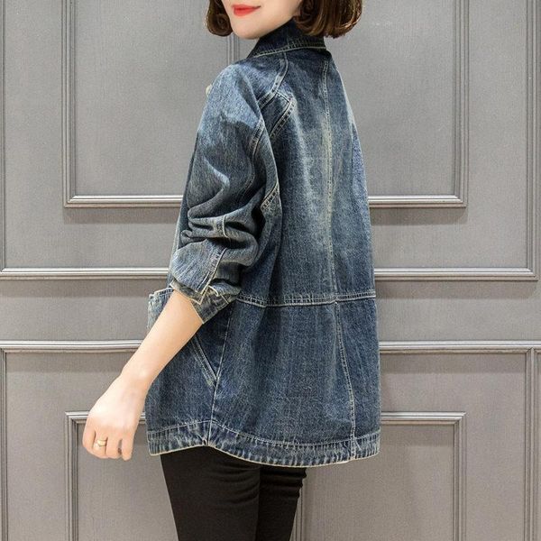 women's jackets denim jacket women 2021 spring korean short coat female wild cardigan shirt vintage single breasted jeans jaqueta r197, Black;brown
women's jackets denim jacket women 2021 spring korean short coat female wild cardigan shirt vintage single breasted jeans jaqueta r197, Black;brown
