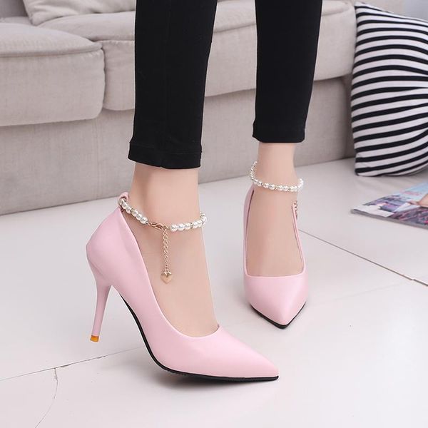 dress shoes women pointed toe high heels wedding fashion pearl thin pumps zapatos mujer white pink female, Black
dress shoes women pointed toe high heels wedding fashion pearl thin pumps zapatos mujer white pink female, Black