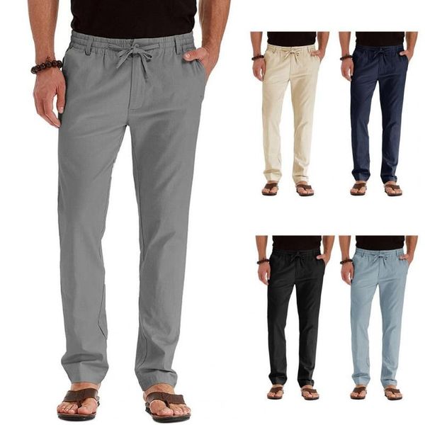 men's pants 2021 linen trousers for men wide cargo oversize plus size 5xl linens streetwear casual sports jogging clothing, Black
men's pants 2021 linen trousers for men wide cargo oversize plus size 5xl linens streetwear casual sports jogging clothing, Black