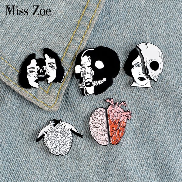 divided faces enamel pin organ brain heart brooches backpack clothes lapel pin halloween badge punk jewelry gift for friendsdio chan contact, Gray
divided faces enamel pin organ brain heart brooches backpack clothes lapel pin halloween badge punk jewelry gift for friendsdio chan contact, Gray