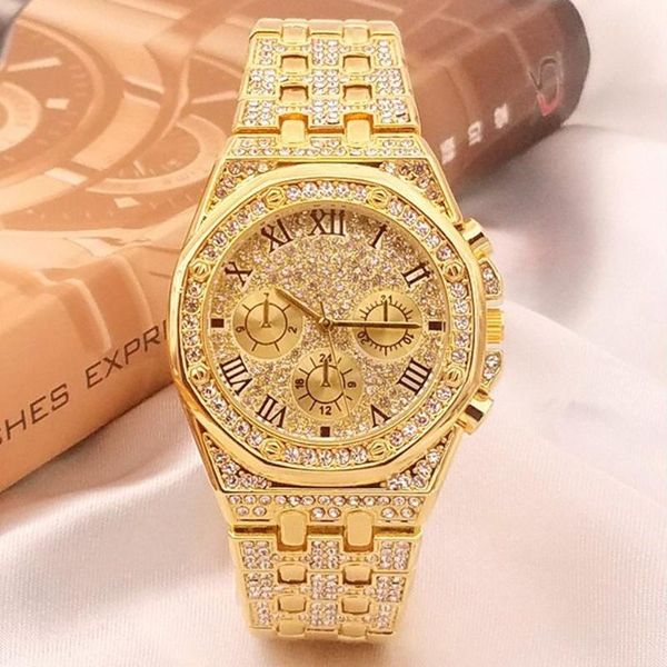 wristwatches 2021 luxury watch for men gold diamond watches 316l stainless steel quartz classic business dress clock, Slivery;brown
wristwatches 2021 luxury watch for men gold diamond watches 316l stainless steel quartz classic business dress clock, Slivery;brown