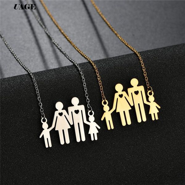 pendant necklaces uage simple family necklace stainless steel father mother girl boy love for women men, Silver
pendant necklaces uage simple family necklace stainless steel father mother girl boy love for women men, Silver