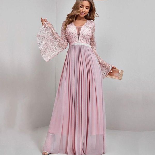 party dresses luxury sparkly pink long sleeves chiffon evening satin v-neck lace appliques beading prom gowns vestidos de fiest, White;black
party dresses luxury sparkly pink long sleeves chiffon evening satin v-neck lace appliques beading prom gowns vestidos de fiest, White;black