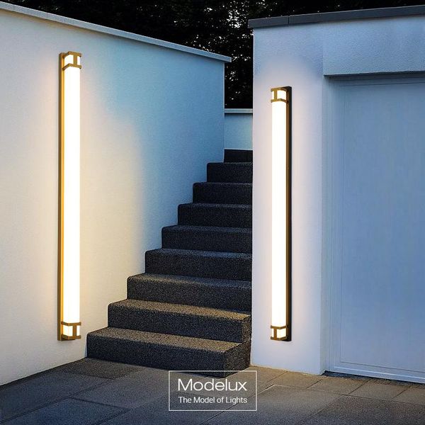 outdoor wall lamp ip65 waterproof led long lights garden villa porch sconce light gold black 110v 220v luminaire lamps
outdoor wall lamp ip65 waterproof led long lights garden villa porch sconce light gold black 110v 220v luminaire lamps