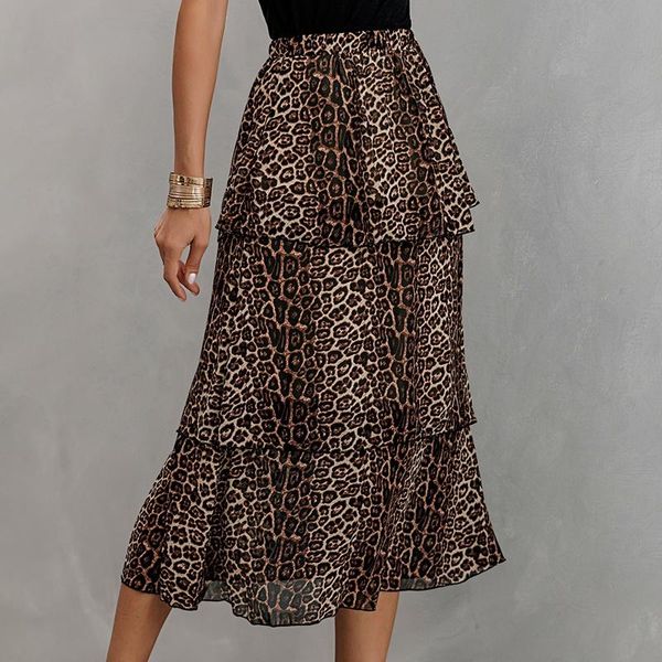 skirts fashion women summer leopard print ruffle skirt vintage in long women's casual high waist streetwear, Black
skirts fashion women summer leopard print ruffle skirt vintage in long women's casual high waist streetwear, Black
