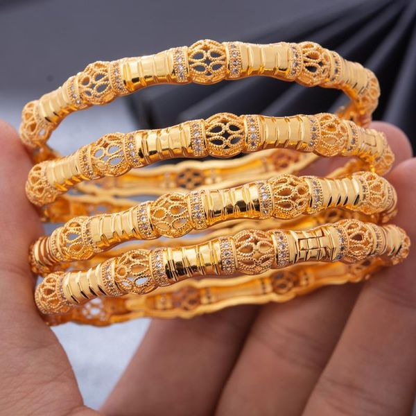 bangle 4pcs/lot ethiopia 24k gold bangles for women jewelry african wedding gifts bridal party micro-inlaid zircon france bracelet, Black
bangle 4pcs/lot ethiopia 24k gold bangles for women jewelry african wedding gifts bridal party micro-inlaid zircon france bracelet, Black