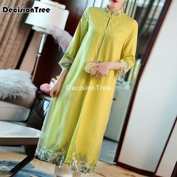 woman long chiffon qipao robe chinese style cheongsam dress full sleeve modern lady solid party gown ethnic clothing, Red
woman long chiffon qipao robe chinese style cheongsam dress full sleeve modern lady solid party gown ethnic clothing, Red