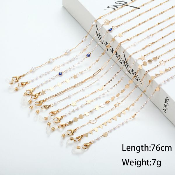 bohemian rose flower disc pearl glasses chain mask holder fashion sunglasses chain mask hanging chain new jewelry for women, Silver
bohemian rose flower disc pearl glasses chain mask holder fashion sunglasses chain mask hanging chain new jewelry for women, Silver