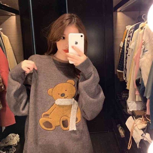 women's knits & tees han edition loose ahy long sleeve knit sweater female year autumn joker round collar shirt i3va, White
women's knits & tees han edition loose ahy long sleeve knit sweater female year autumn joker round collar shirt i3va, White