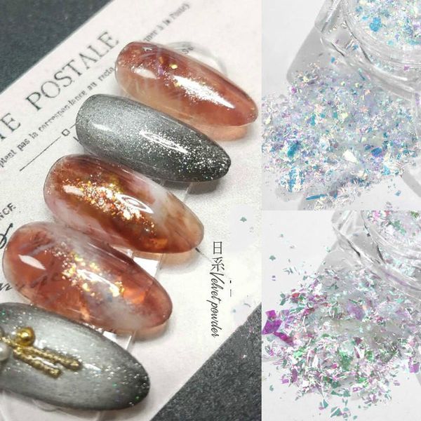 ins janpanese internet celebrity ice crystal edelweiss powder high flash polarized thin nail sequins glitter decoration1, Silver;gold
ins janpanese internet celebrity ice crystal edelweiss powder high flash polarized thin nail sequins glitter decoration1, Silver;gold