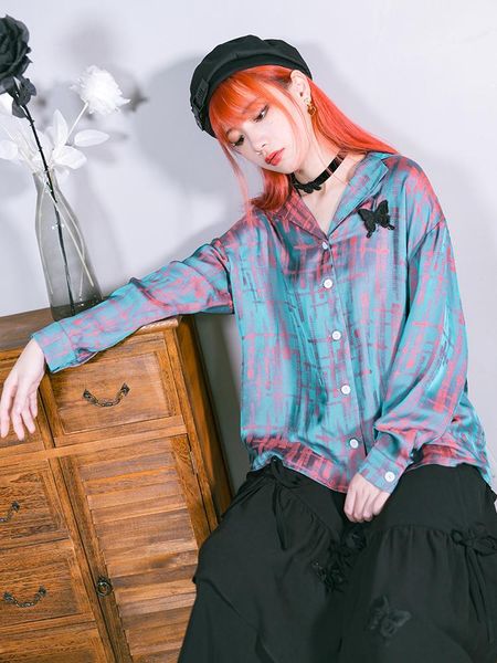 women's blouses & shirts spring autumn women harajuku gothic blue print long sleeve blouse streetwear vintage punk cool girl, White
women's blouses & shirts spring autumn women harajuku gothic blue print long sleeve blouse streetwear vintage punk cool girl, White