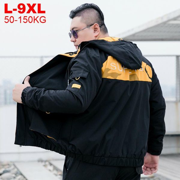 men's jackets plus size 9xl 8xl winter autumn hooded men fashion streetwear oversized bomber jacket coat yellow windbreaker male, Black;brown
men's jackets plus size 9xl 8xl winter autumn hooded men fashion streetwear oversized bomber jacket coat yellow windbreaker male, Black;brown
