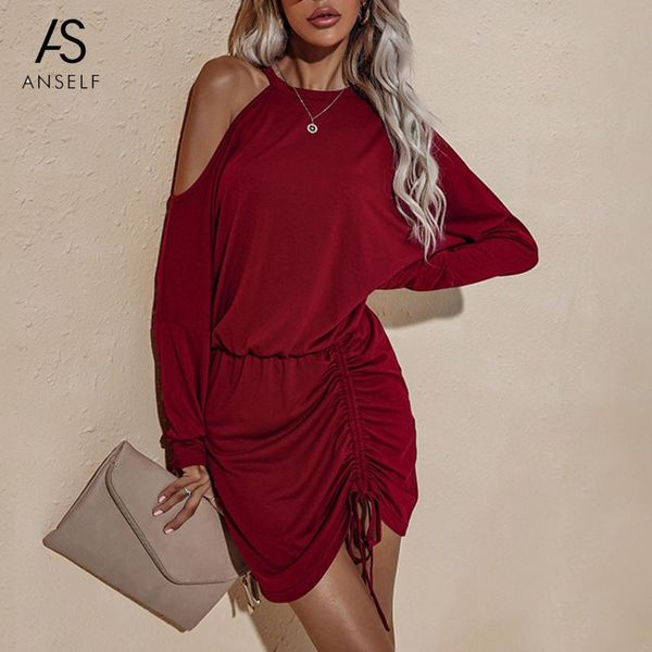 casual dresses anself women autumn dress long sleeve mini chic batwing drawstring shoulder hollow out nightclub party ladies, Black;gray
casual dresses anself women autumn dress long sleeve mini chic batwing drawstring shoulder hollow out nightclub party ladies, Black;gray