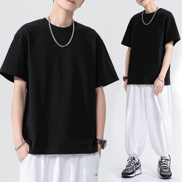 men's t-shirts drop shoulder mens male tees summer tshirt short sleeve cotton loose fitted oversize 4xl plain solid man clothing, White;black
men's t-shirts drop shoulder mens male tees summer tshirt short sleeve cotton loose fitted oversize 4xl plain solid man clothing, White;black