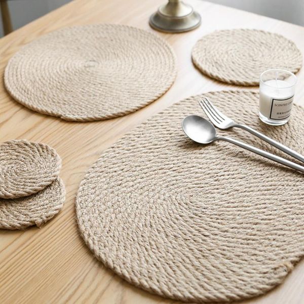 mats & pads japanese style linen woven heat insulation pad household anti-scalding placemat table mat
mats & pads japanese style linen woven heat insulation pad household anti-scalding placemat table mat