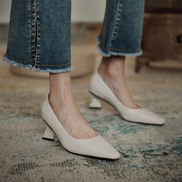 dress shoes genuine leather high heels 3 color women square toe pumps strange style office work party size 33-40, Black
dress shoes genuine leather high heels 3 color women square toe pumps strange style office work party size 33-40, Black