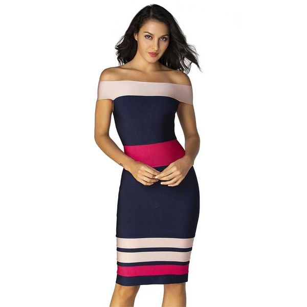 wholesale 2021 woman's dress fashion mixed colors slash neck elastic skinny celebrity cocktail party bandage casual dresses, Black;gray
wholesale 2021 woman's dress fashion mixed colors slash neck elastic skinny celebrity cocktail party bandage casual dresses, Black;gray