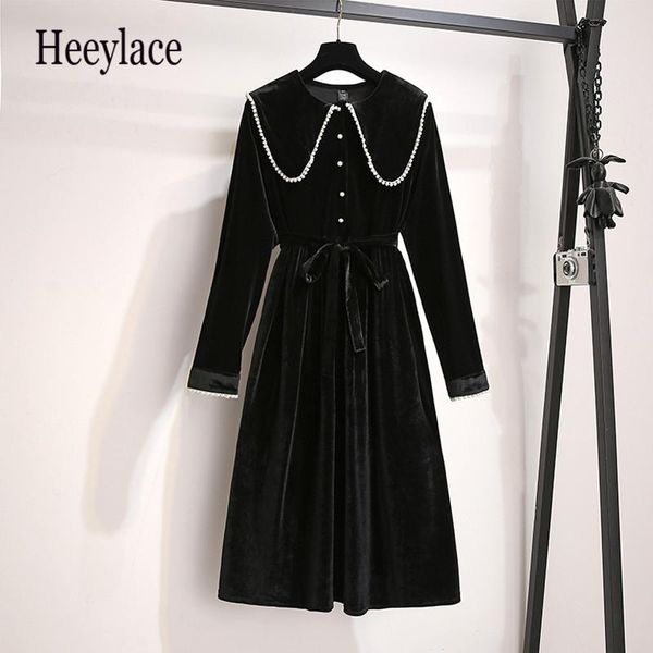 casual dresses plus size 2021 autumn dress women beading long sleeves pleuche loose female oversize 5xl, Black;gray
casual dresses plus size 2021 autumn dress women beading long sleeves pleuche loose female oversize 5xl, Black;gray
