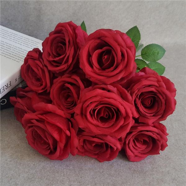 decorative flowers & wreaths 10 heads/bouquet pretty charming artificial rose bride bouquet home wedding decor scrapbooking diy supplies
decorative flowers & wreaths 10 heads/bouquet pretty charming artificial rose bride bouquet home wedding decor scrapbooking diy supplies