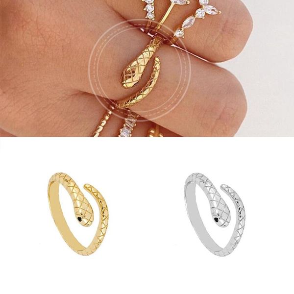cluster rings 925 sterling silver snake resizable ring adjustable animal women gold color luxury rock punk slim circle round jewelry, Golden;silver
cluster rings 925 sterling silver snake resizable ring adjustable animal women gold color luxury rock punk slim circle round jewelry, Golden;silver