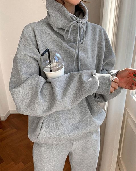 women's two piece pants woman oversized fleece warm pullover two-piece suit korean hoodie sweatshirt autumn winter carrot jogging setup, White
women's two piece pants woman oversized fleece warm pullover two-piece suit korean hoodie sweatshirt autumn winter carrot jogging setup, White