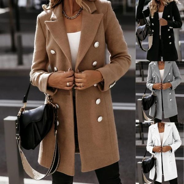 women's wool & blends size 2xl women outerwear autumn winter rib pocket stand collar coat warm flannel jacket long sleeve overcoat, Black
women's wool & blends size 2xl women outerwear autumn winter rib pocket stand collar coat warm flannel jacket long sleeve overcoat, Black