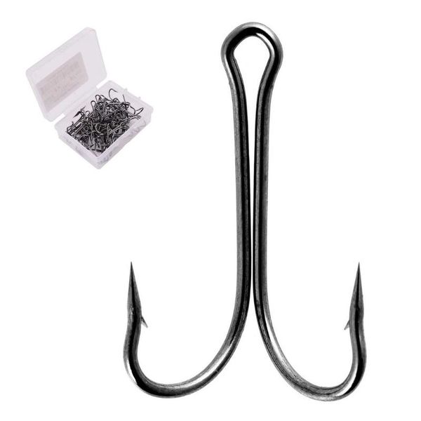 50pcs/ box double fishing hooks for soft worm lure barbed carp fishhook 8#-3/0# carbon steel duble hook accessories
50pcs/ box double fishing hooks for soft worm lure barbed carp fishhook 8#-3/0# carbon steel duble hook accessories