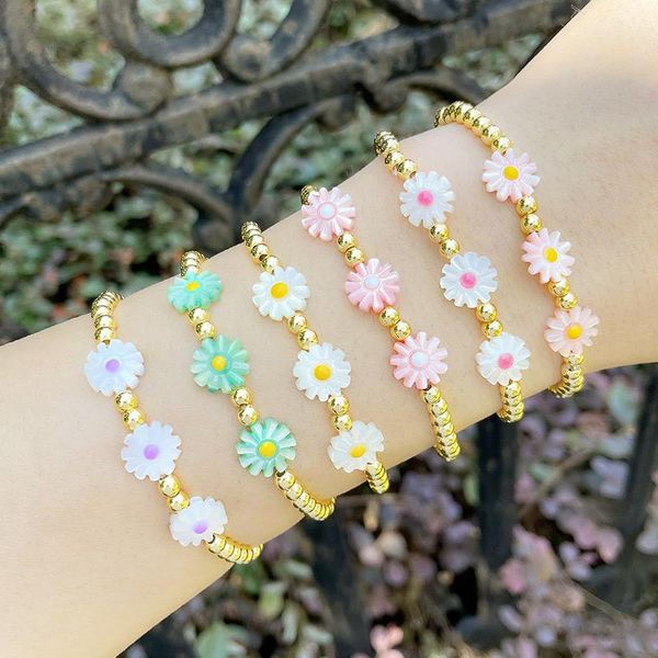 charm bracelets flola gold beads chain flower bracelet for women copper enamel resin colorful handmade jewelry gift brte11, Golden;silver
charm bracelets flola gold beads chain flower bracelet for women copper enamel resin colorful handmade jewelry gift brte11, Golden;silver