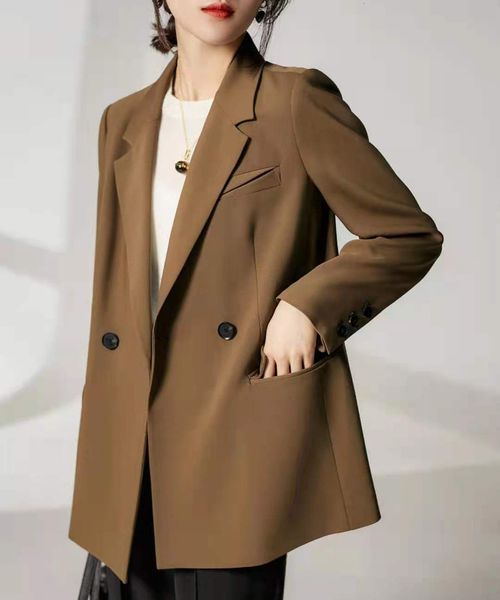 women's suits & blazers fashion solid color suit single vintage jacket breasted long sleeve female blazer outerwear with pockets wears, White;black
women's suits & blazers fashion solid color suit single vintage jacket breasted long sleeve female blazer outerwear with pockets wears, White;black
