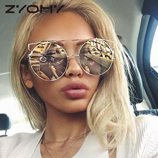 sunglasses q gafas uv400 round reflective flat lens metal frame cat eye oversized brand designer, White;black
sunglasses q gafas uv400 round reflective flat lens metal frame cat eye oversized brand designer, White;black