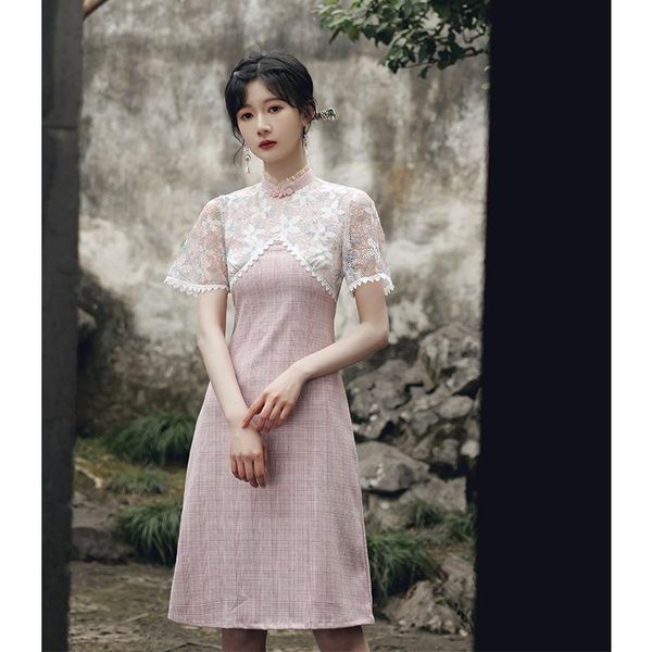 ethnic clothing qipao chinese national retro style floral print lace cuff slim thin sweet girls cheongsam cotton linen elegant long dresses, Red
ethnic clothing qipao chinese national retro style floral print lace cuff slim thin sweet girls cheongsam cotton linen elegant long dresses, Red