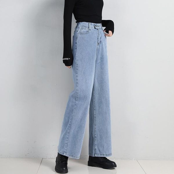 women's jeans gonegoing 2021 summer women vintage high waist thin blue denim pants straight wide leg plus size ankle length 070710
women's jeans gonegoing 2021 summer women vintage high waist thin blue denim pants straight wide leg plus size ankle length 070710