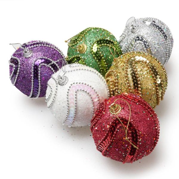 party decoration glitter christmas ball 8cm tree balls ornament xmas decor hanging pendants
party decoration glitter christmas ball 8cm tree balls ornament xmas decor hanging pendants